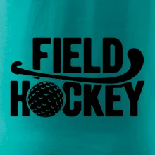 Field hockey loptička a nápis