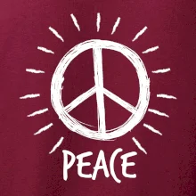 Peace symbol čiernobiely