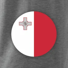 Vlajka Malta guľatá na prsník