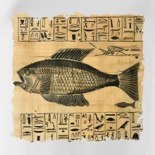 Egyptské hieroglyfy ryba