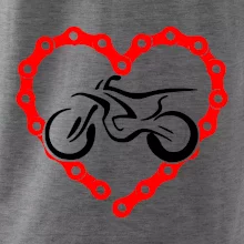 Moto srdce reťaz - enduro Moto srdce reťaz - enduro