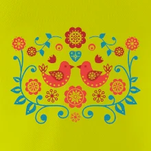 folklór - dva červené vtáčiky