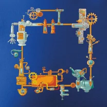 Steampunk farebná zostava