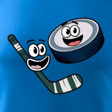 Parové tričko - Puk a hokejka