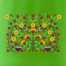 Folklór - farebne kvetiny obdĺžnik