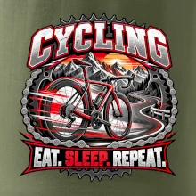 Bicykel medzi horami eat sleep repeat