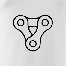 Cyklo srdce reťaz trojuholník