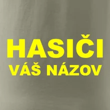 Hasiči - žltý nápis - váš názov zboru Hasiči - žltý nápis - váš názov zboru