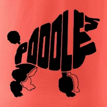Pudel - nápis v tele