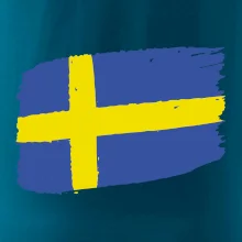 Švédsko vlajka štetkou