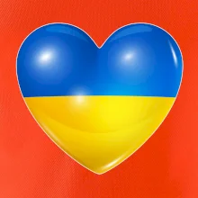Ukrajina srdce vlajka Ukrajina srdce vlajka