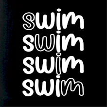 Swim nápis