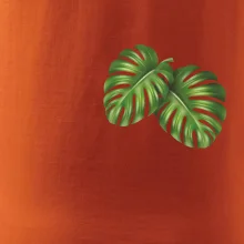 Monstera listy na prsu