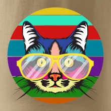 Mačka pri farebnom západe