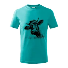 Čiernobiela karikatúra čierna krava hlava