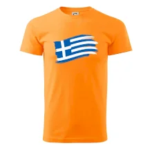 Grécko vlajka - štetkou Grécko vlajka - štetkou