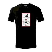 Tričko pre odporcov sraní na chodníku