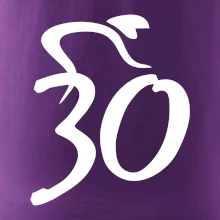 Cyklista oslavuje tridsiatku (30)