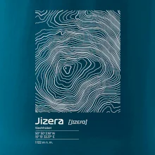 Jizera - vrstevnice v obdĺžniku