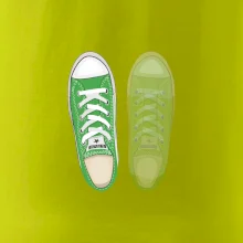 Párové topánky - zelené