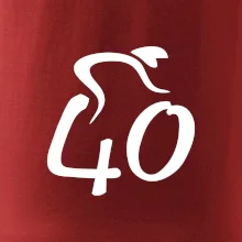 Cyklista oslavuje štyridsiatku (40)