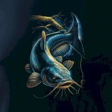 Obrázok sumec a kus stromu