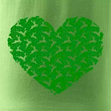 Vianočné jelene v srdci