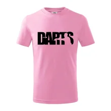 Darts - nápis so šípkarom