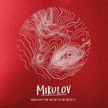 Mikulov - vrstevnice v kruhu