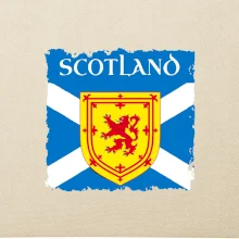Škótska vlajka s erbom leva