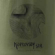 Kôprovský štít - vrstevnice v kruhu