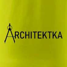 Architektka nápis