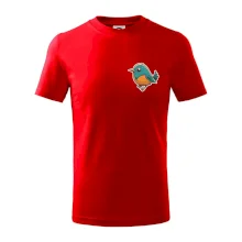 Vtáčik kreslený na prsníku