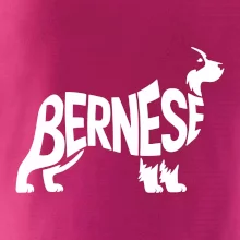 Bernese Mountain Dog nápis v tele