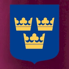 Švédsky znak tri korunky na prsník