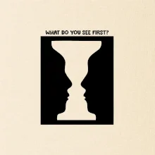 What do you see first? Pohár - Tváre