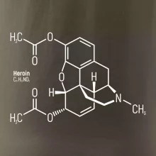 Molekulárna štruktúra Heroín