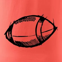 Americký futbal lopta skica