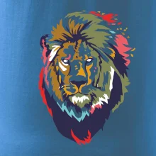 Hlava leva kreslená jednoduchá