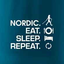 Nordic walking eat sleep