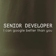 Senior developer google better than you