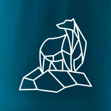 Geometria ľadový medveď na ľade Geometria ľadový medveď na ľade