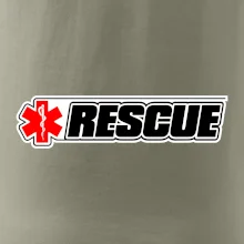Záchranár rescue kríž červený