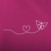 Dráha letu motýľa - srdce