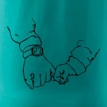 Otec a syn ruky obrys