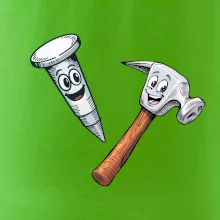 Parové tričko - Kladivo a klinec