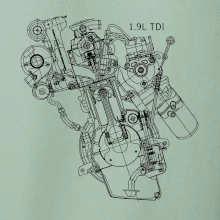 Motor Škoda/ VW 1.9L  TDI z boku