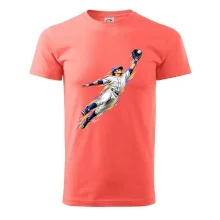 Baseballový polař chytá míček ve výskoku