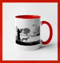 Lovec a stavač v lese