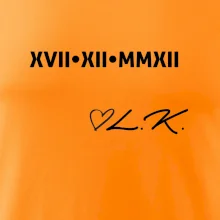 Dátum výročia a iniciály